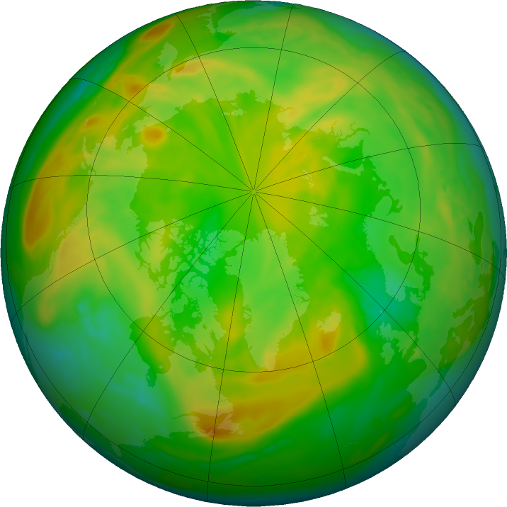 Arctic ozone map for 10 June 2021
